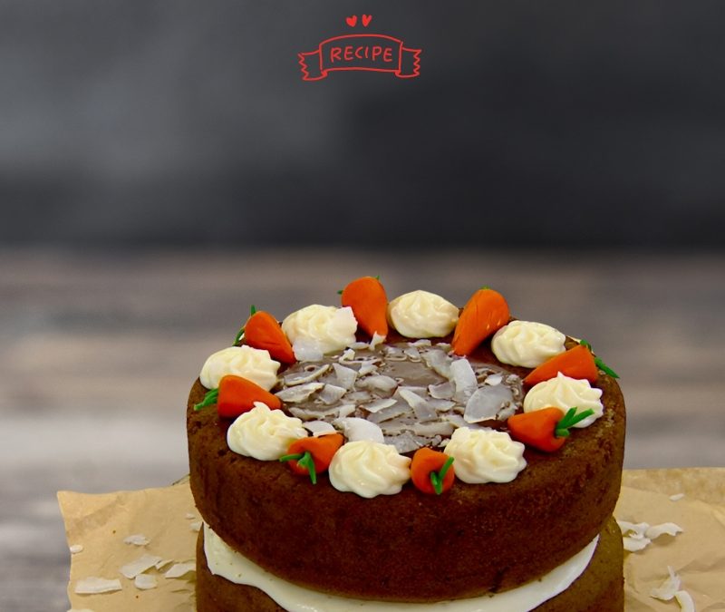ΤΟΥΡΤΑ CARROT CAKE ΜΕ ΚΡΕΜΑ & ΣΑΛΤΣΑ ΚΑΡΑΜΕΛΑΣ